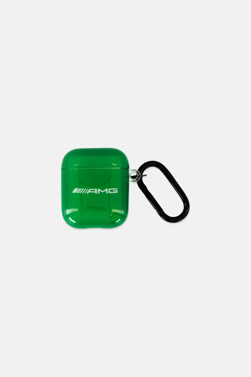 AMG Brand Logo AMG Airpods Protective Hard Case Cover, Green - Image 2